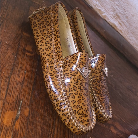 Bottega Veneta Cheetah Print Loafers DESIGNER